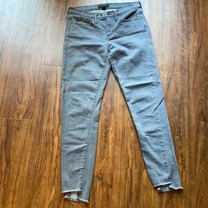 Banana Republic factory raw hem‎ skinny fit Jeans gray size 28/6